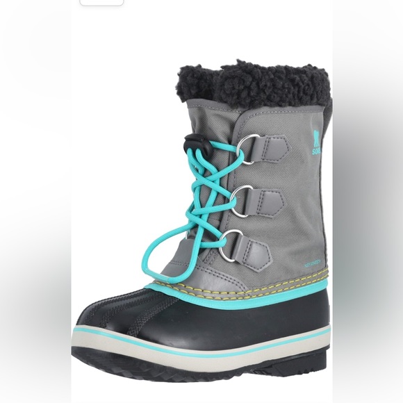 Sorel grey and turquoise boots. Youth size 4 - Picture 6 of 6